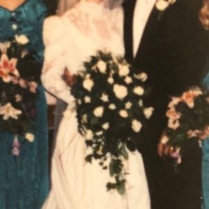 Vintage wedding gown, Bergdorf Goodman, ecru, size 4-6